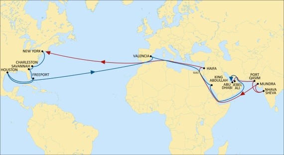 MSC launches new India-US service Indusa; revises Indus Express