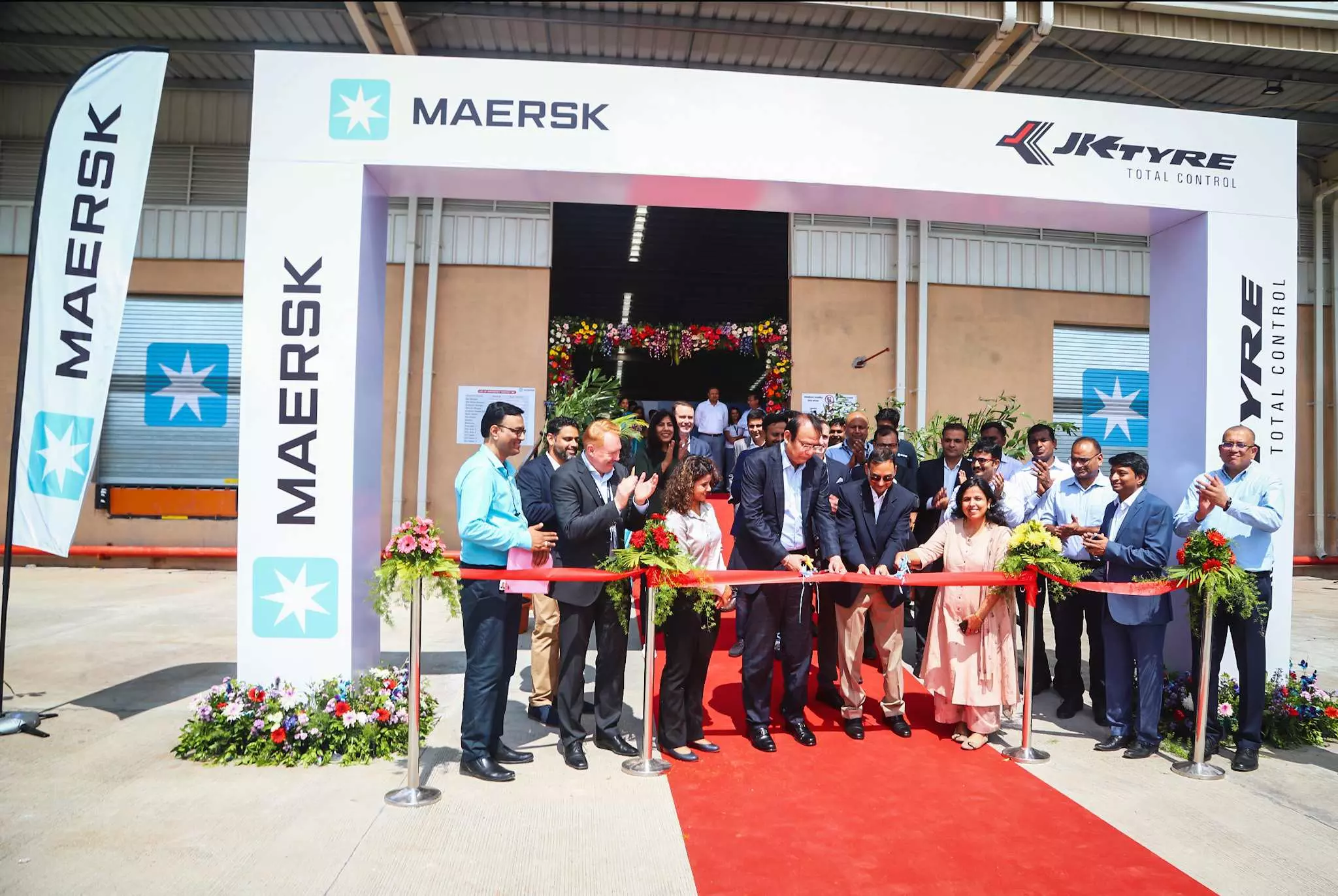 Present at the inauguration of the new facility were Darryl Judd, Head of Products, Maersk South Asia, Anuj Kathuria, President (India), JK Tyre & Industries Ltd., Rajesh Gupta, Head of Supply Chain, JK Tyre & Industries Ltd., along with leadership teams of both companies.