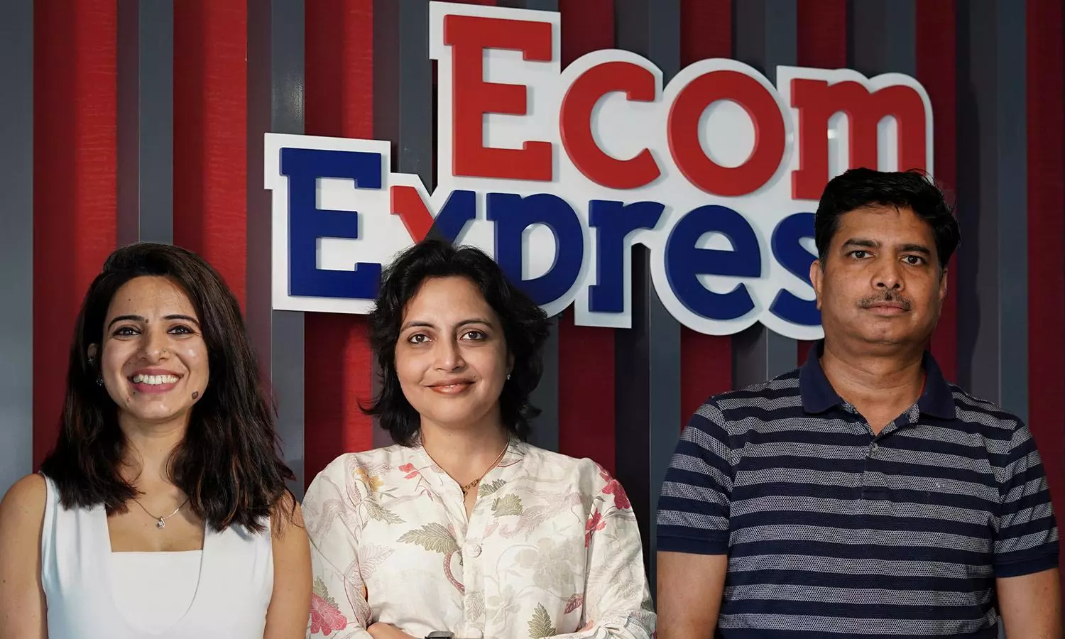(L-R) Jyoti Tandon, VP – financial controller; Pallavi Tyagi, chief marketing officer and Praveen Kumar Agarwal, head – security and loss prevention of Ecom Express