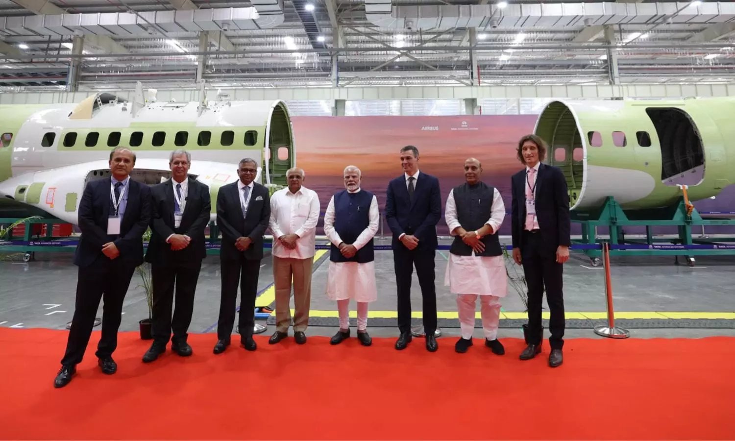 TATA-Airbus opens the C295 aircraft manufacturing facility in India