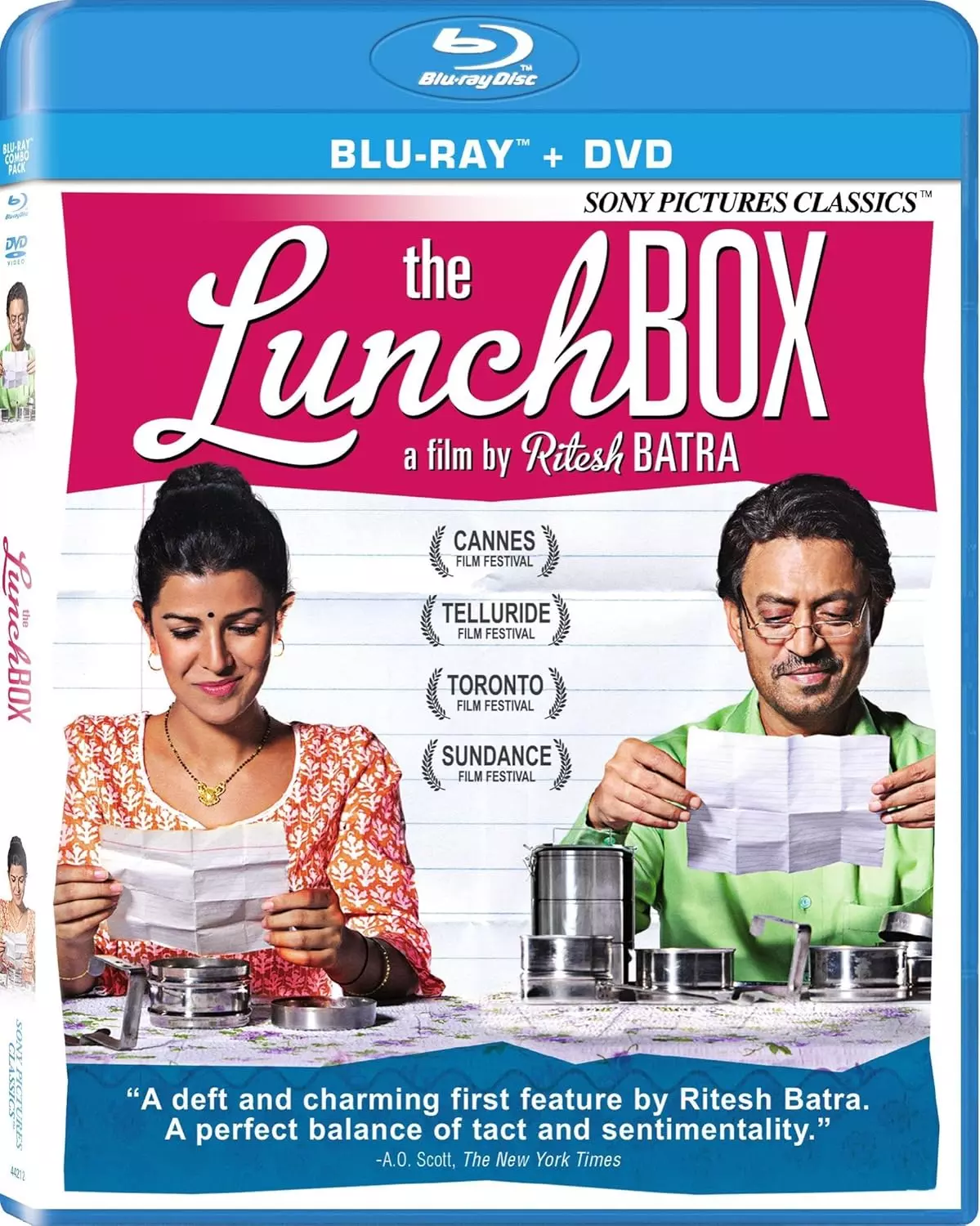 The DVD cover of the movie - The Lunchbox