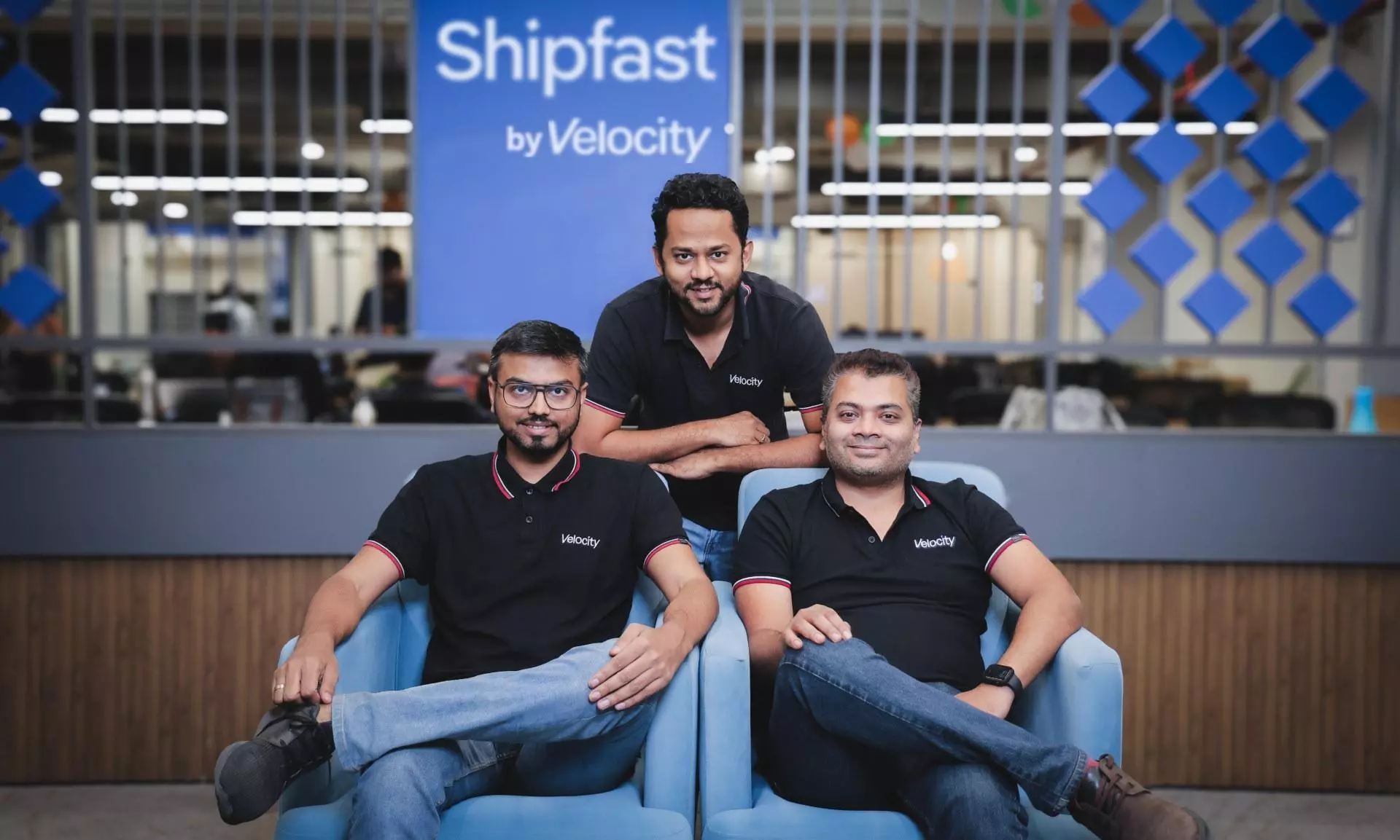 Velocity founders Saurav Swaroop, Abhiroop Medhekar (in the middle), Atul Khichariya