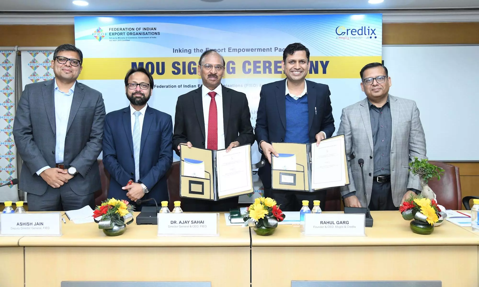 FIEO, Credlix sign MoU to offer exporters financial, logistical support