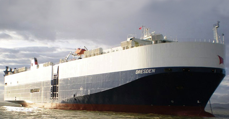 Maiden call of a car carrier ship at Cochin Port